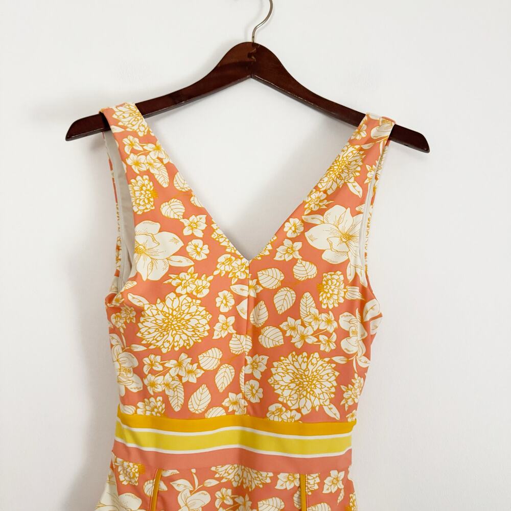 MATILDA JANE So Peachy One Piece Swimsuit Yellow Floral Medium M - Picture 3 of 7
